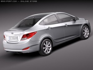 Hyundai Verna 2011 3D 模型