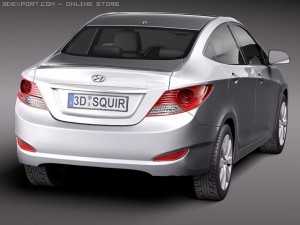 Hyundai Verna 2011 3D 模型