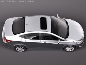 Hyundai Verna 2011 3D 模型