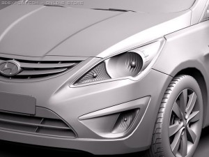 Hyundai Verna 2011 3D 模型