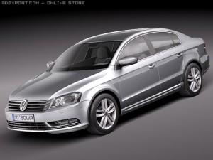 Volkswagen Passat Sedan 2011 3D Model