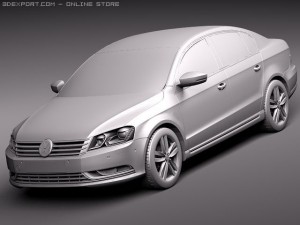 Volkswagen Passat Sedan 2011 3D Model