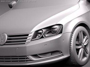 Volkswagen Passat Sedan 2011 3D Model