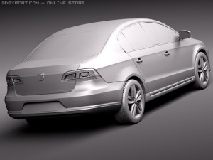 Volkswagen Passat Sedan 2011 3D Model