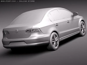 Volkswagen Passat Sedan 2011 3D Model