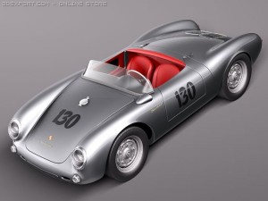 Porsche Spyder 550 1955 3D-Modell