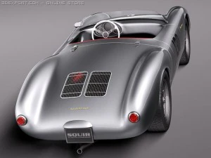 Porsche Spyder 550 1955 3D Model