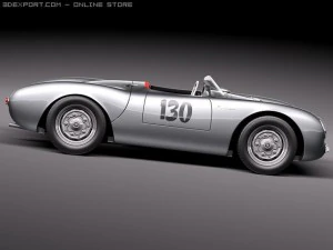 Porsche Spyder 550 1955 3D Model