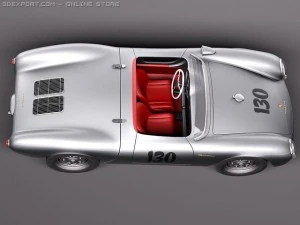 Porsche Spyder 550 1955 3D Model