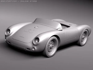 Porsche Spyder 550 1955 3D Model