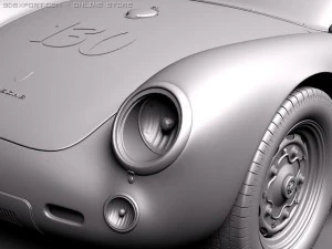 Porsche Spyder 550 1955 3D Model
