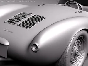Porsche Spyder 550 1955 3D Model