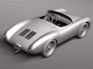 Porsche Spyder 550 1955 3D Model