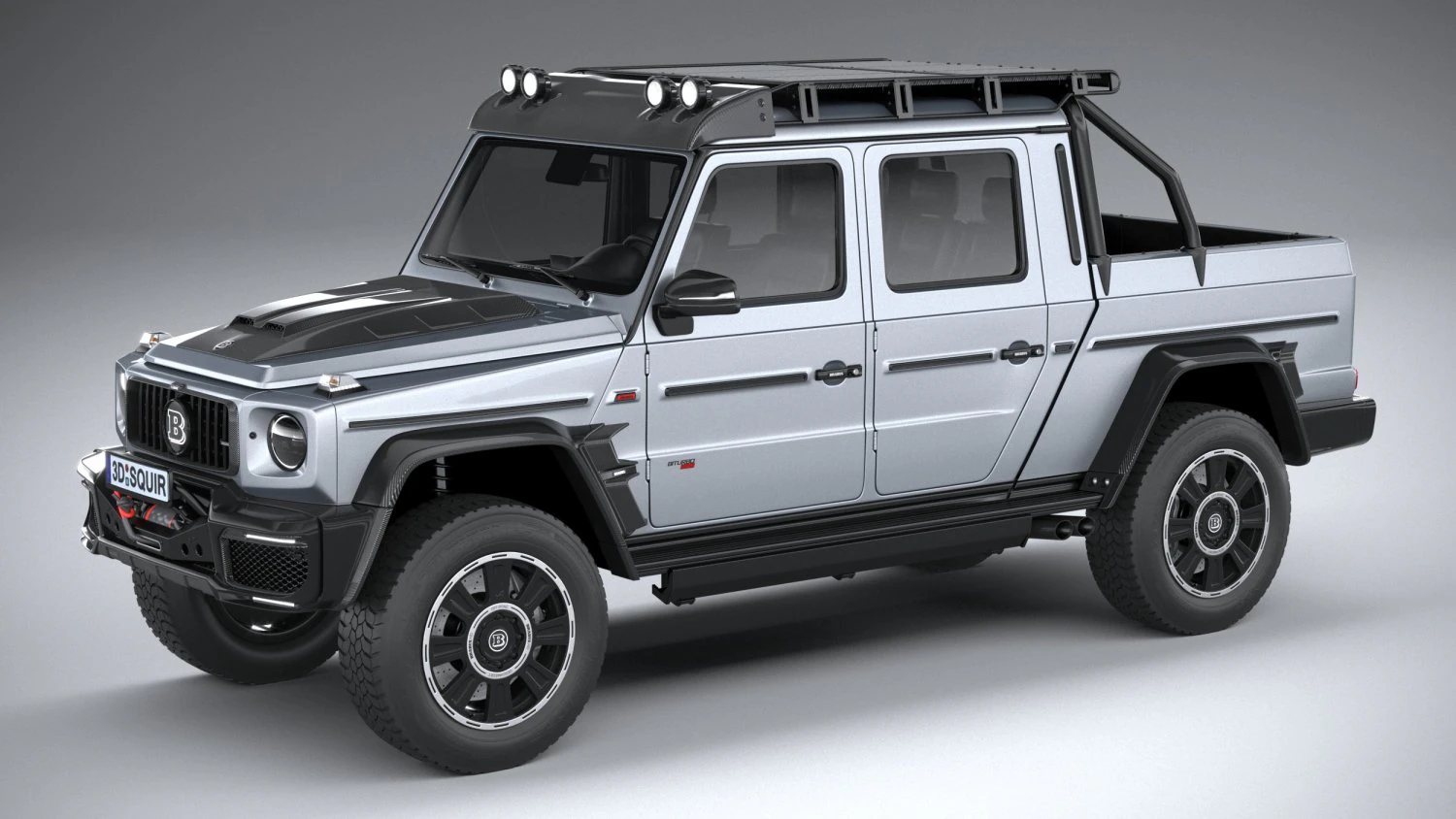 Brabus 800 Adventure XLP 2020 3D Model .c4d .max .obj .3ds .fbx .stl .blend 