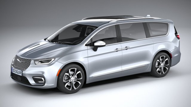 Chrysler Pacifica 2021 3D 模型 .c4d .max .obj .3ds .fbx .stl .blend