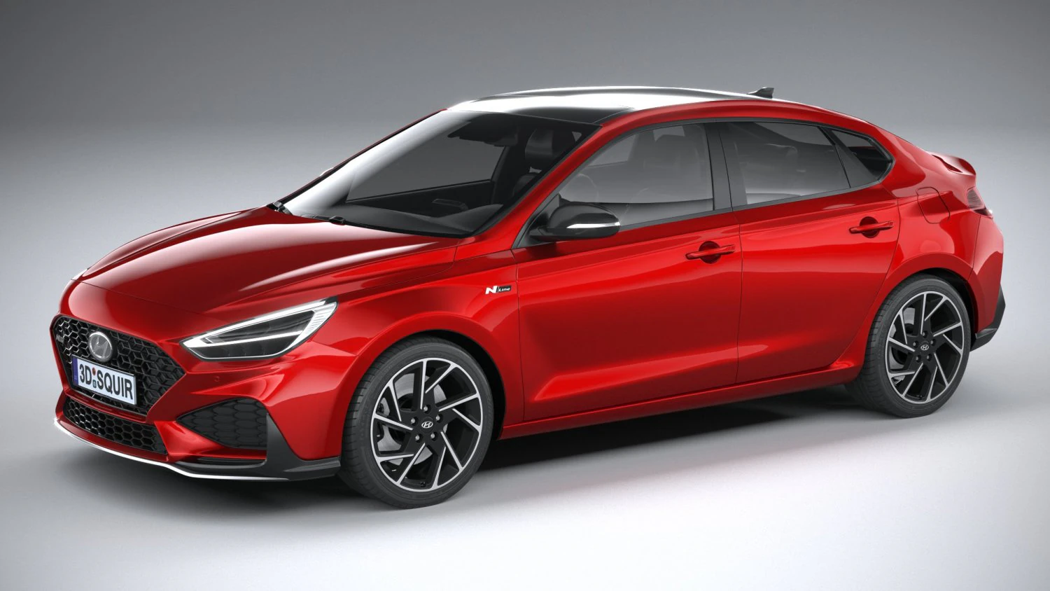 Hyundai i30 Fastback linha N 2020 Modelo 3D .c4d .max .obj .3ds .fbx .stl .blend 