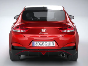 Hyundai i30 Fastback linha N 2020 Modelo 3D