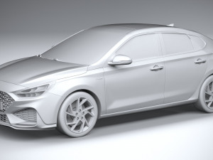 Hyundai i30 Fastback N-line 2020 3D मॉडल