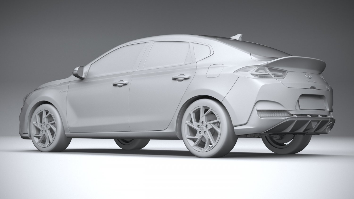 hyundai i30 fastback n-line 2020 3D Model in Compact Cars 3DExport