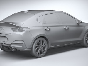 Hyundai i30 Fastback N-line 2020 3D मॉडल