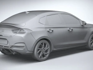 Hyundai i30 Fastback linha N 2020 Modelo 3D
