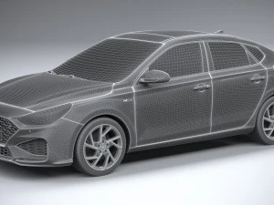 Hyundai i30 Fastback linha N 2020 Modelo 3D
