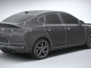 Hyundai i30 Fastback linha N 2020 Modelo 3D