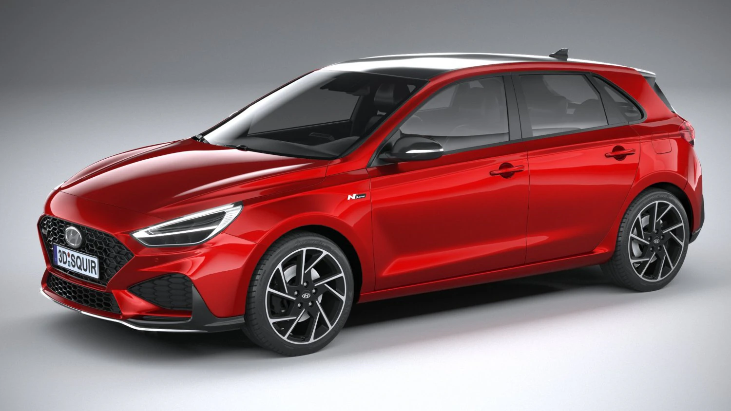 Hyundai i30 N-line 2020 3D Model .c4d .max .obj .3ds .fbx .stl .blend 