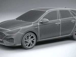Hyundai i30 N-line 2020 3D Model