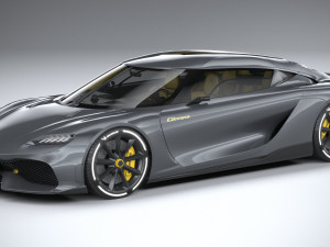Koenigsegg Gemera 2021 lowpoly 3D Model