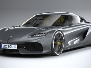 Koenigsegg Gemera 2021 lowpoly Model 3D