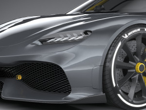 Koenigsegg Gemera 2021 lowpoly Model 3D