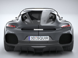 Koenigsegg Gemera 2021 lowpoly Model 3D