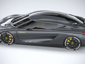 Koenigsegg Gemera 2021 lowpoly 3D Model