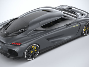 Koenigsegg Gemera 2021 lowpoly Model 3D