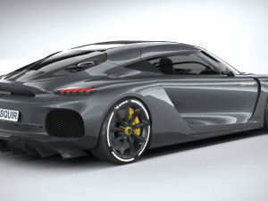 Koenigsegg Gemera 2021 lowpoly Model 3D