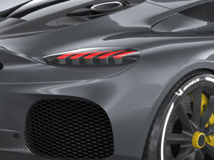 Koenigsegg Gemera 2021 lowpoly Model 3D