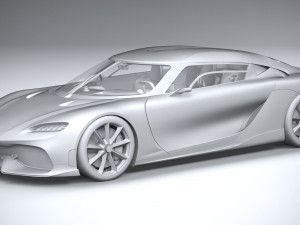 Koenigsegg Gemera 2021 lowpoly Model 3D