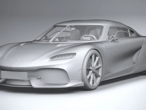 Koenigsegg Gemera 2021 lowpoly 3D Model