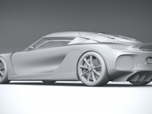 Koenigsegg Gemera 2021 lowpoly Model 3D
