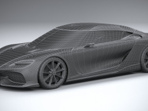 Koenigsegg Gemera 2021 lowpoly Model 3D