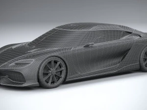 Koenigsegg Gemera 2021 lowpoly 3D Model