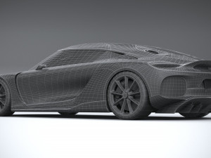 Koenigsegg Gemera 2021 lowpoly Model 3D
