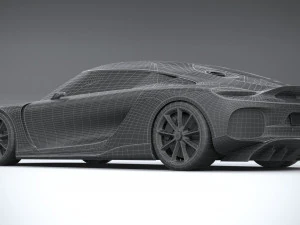 Koenigsegg Gemera 2021 lowpoly 3D Model