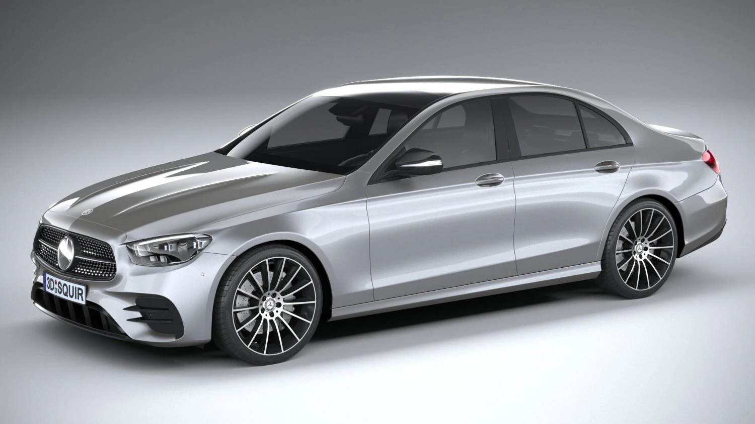 Mercedes-Benz E-class Sedan AMG Line 2021 3D Model .c4d .max .obj .3ds .fbx .stl .blend 