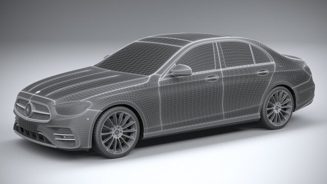 Mercedes-Benz e-class sedan amg line 2021 3D Model in Sedan 3DExport