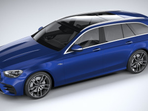 Mercedes-Benz E53 AMG Estate 2021 3D 模型
