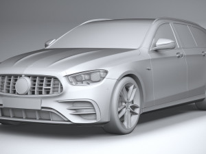 Mercedes-Benz E53 AMG Estate 2021 3D 模型
