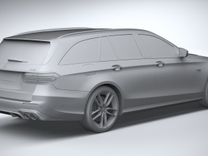 Mercedes-Benz E53 AMG Estate 2021 3D 模型