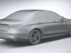 Mercedes-Benz E53 Sedan AMG 2021 3D Model